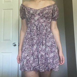 Auguste the Label Floral Purple Mini Dress